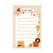To do planner template. Daily to do list cozy autumn vibes. Autumn trendy organizer elements. Harvest festival, thanksgiving day