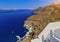 To get from Santorini old port to Fira you have two transfer options, cable car or donkey ride. Santorini classically Thera and