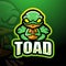 Toad mascot esport logo design