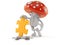 Toadstool character with jigsaw puzzle