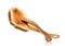 Toast bread with wooden tongs