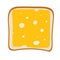 Toast with cheese. Cheese Sandwich. Lunch, dinner, breakfast snacks, quick snack. Vector illustration isolated on white