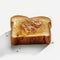 Toast De Choclo: Hyperrealism Photography On Isolated White Background
