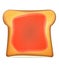 Toast with jelly vector illustration