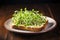 Toast with Microgreens, Generative AI