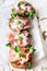 Toast sandwich with prosciutto