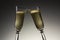 Toast with two champagne glasses on new year\'s eve