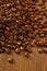 Toasted coffe beans texture