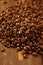 Toasted coffe beans texture