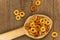 Toasted Oats Cereal Background Texture