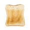 Toasted slice of bread isolated