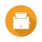 Toaster flat design long shadow icon