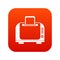 Toaster icon digital red