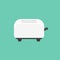 Toaster icon in flat style vector illustration