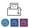 Toaster line icon