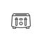 Toaster line icon