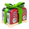 Toaster, retro design with green ribbon and bow. 3D rendering
