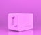 Toaster, Small kitchen appliances in flat pink color, single monochrome colors, 3d rendering