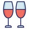 Toasting, wine glass Isolated Vector Icon which can be easily modified or edited