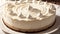 Toasty Delight Capturing the Irresistible Marshmallow Cheesecake in Vivid Detail.AI Generated