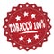 Tobacco 100 percent grunge stamp