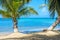 Tobacco Caye - Small tropical island at Barrier Reef with paradise beach, Caribbean Sea, Belize, Central America