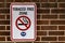 The Tobacco Free Zone Sign