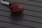 Tobacco pipe on black wooden table