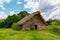 Tobacco shed or barn for drying tobacco leaves in Cuba