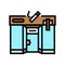 tobacconist store color icon vector illustration