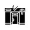 tobacconist store glyph icon vector illustration