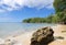 Tobago island - Mt. Irvine bay and beach - Tropical beach of Caribbean sea