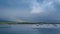 Tobermory bay anchorage and heavy weather clouds