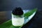 Tobiko caviar topped sushi roll with cream cheese