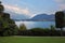 Toblino lake in the mountains