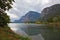 Toblino lake in the northern Italy