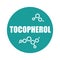 Tocopherol ingredient advertising for product sticker