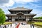 Todaiji Temple, Nara, Japan. People on the way to visit Todaiji Temple with he gigantic Daibutsu - Great Buddha