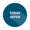 today offer badge on white