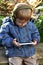 Toddler boy with smart-phone