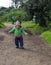 Toddler at nature reserve