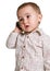 Toddler on the phone