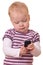 Toddler with phone