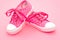 Toddlers pink shoes