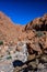 The Todra Gorge, Todgha Gorge near the city of Tinghir. One of the most popular tourist destination in the Atlas Mountains,