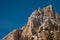 Tofana di Rozes over a blue sky in winter, Cortina D`Ampezzo, It