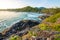 Tofino Harbour, Vancouver Island. British Columbia, Canada. Long Beach at sunset