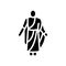 toga ancient rome glyph icon vector illustration