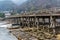 Togetsukyo bridge with Katsura River in Winter