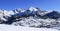 Toggenburg Valley and Alpstein Range in winter